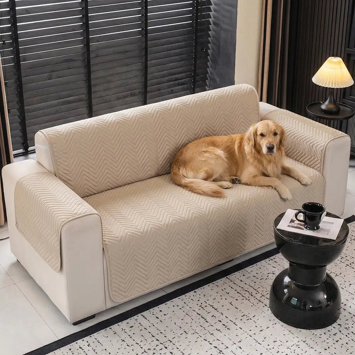 Water-Repellent Furniture Protection Recliner Couch Cover with Elastic Straps - Classic W - Pawtique