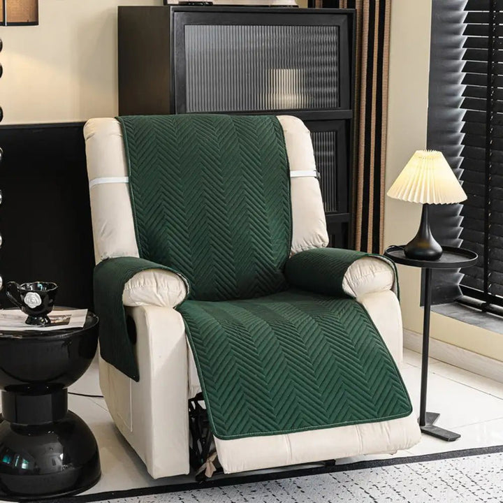 Water-Repellent Furniture Protection Recliner Couch Cover with Elastic Straps - Classic W - Pawtique