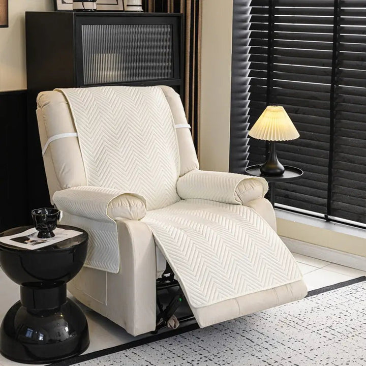 Water-Repellent Furniture Protection Recliner Couch Cover with Elastic Straps - Classic W - Pawtique
