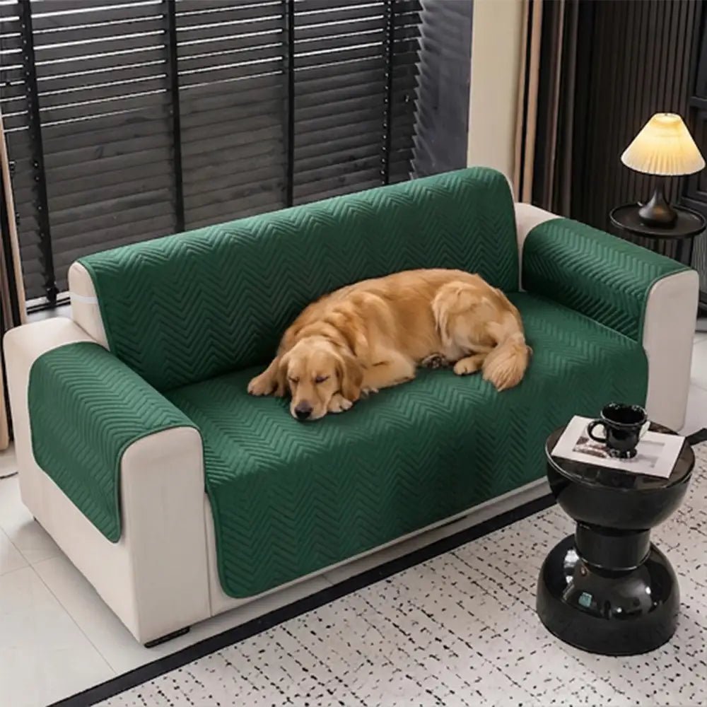 Water-Repellent Furniture Protection Recliner Couch Cover with Elastic Straps - Classic W - Pawtique