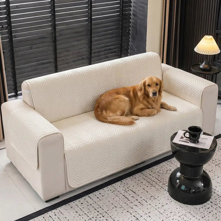 Water-Repellent Furniture Protection Recliner Couch Cover with Elastic Straps - Classic W - Pawtique