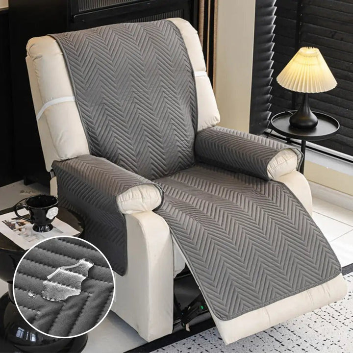 Water-Repellent Furniture Protection Recliner Couch Cover with Elastic Straps - Classic W - Pawtique