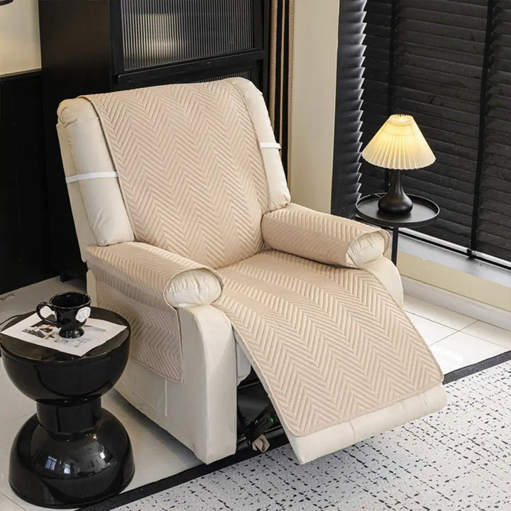 Water-Repellent Furniture Protection Recliner Couch Cover with Elastic Straps - Classic W - Pawtique