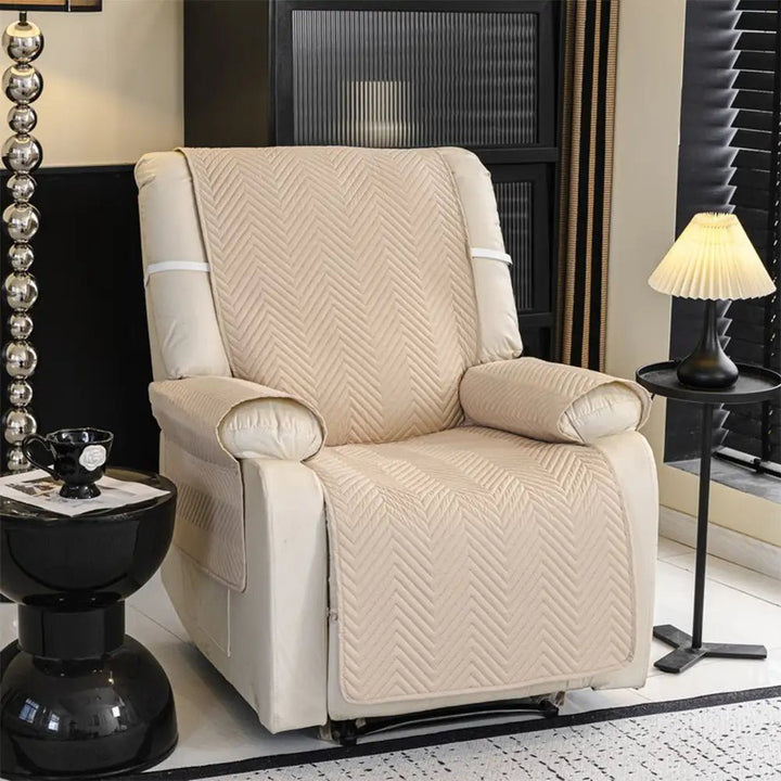 Water-Repellent Furniture Protection Recliner Couch Cover with Elastic Straps - Classic W - Pawtique