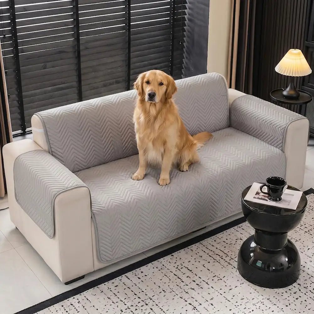 Water-Repellent Furniture Protection Recliner Couch Cover with Elastic Straps - Classic W - Pawtique