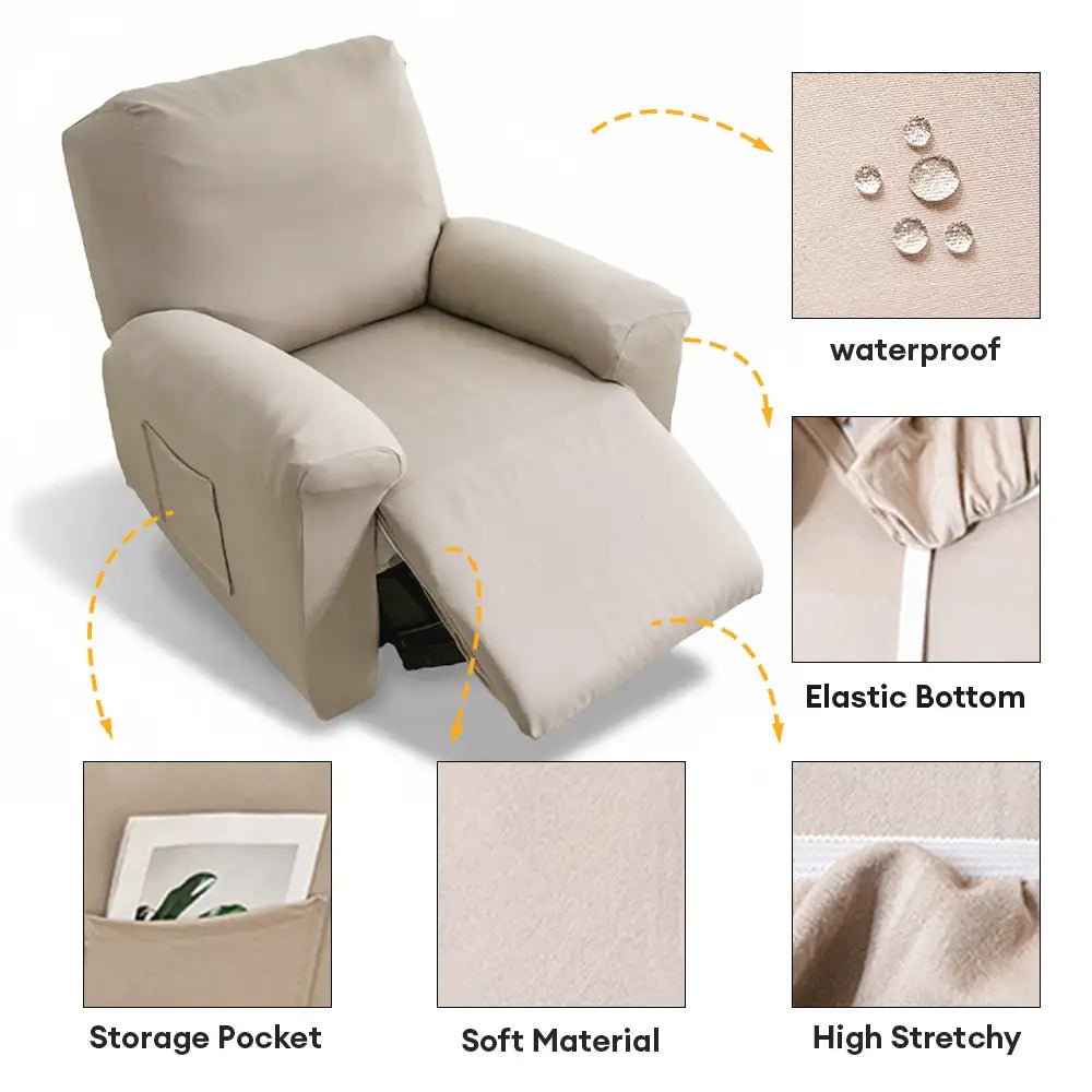 Water-Repellent Scratch-Resistant Elastic Full-Coverage Recliner Couch Cover - Pawtique