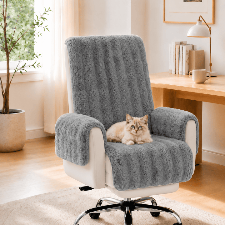 Water-resistant Fluffy Soft Furniture Protector Recliner Chair Covers Couch Covers - Pawtique
