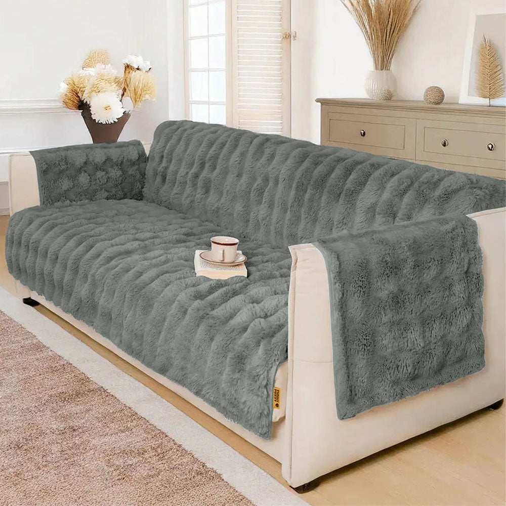 Water-resistant Fluffy Soft Furniture Protector Recliner Chair Covers Couch Covers - Pawtique