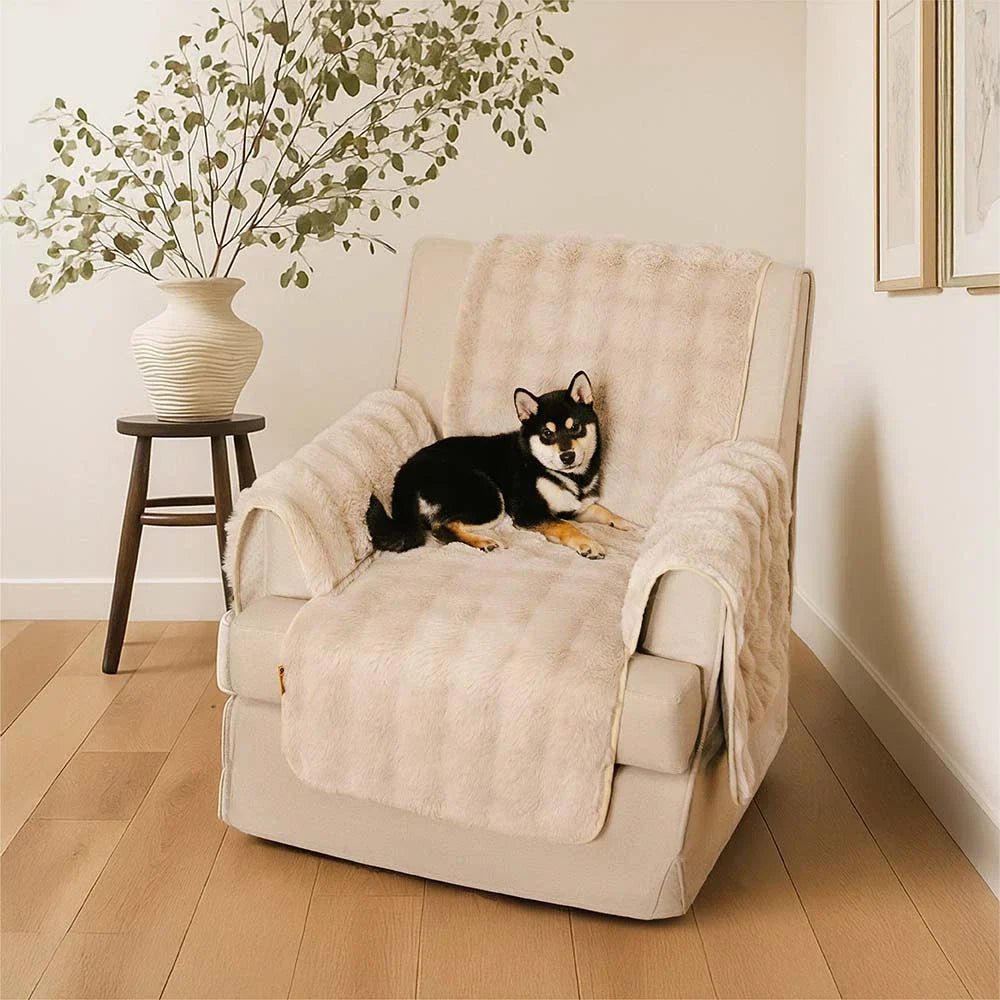 Water-resistant Fluffy Soft Furniture Protector Sectional Couch Cover-EverDry - Pawtique