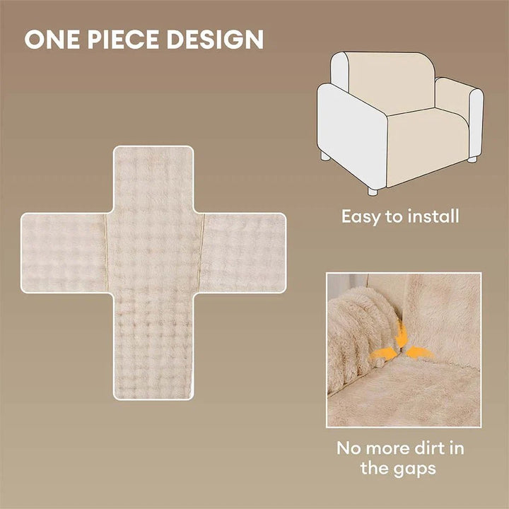 Water-resistant Fluffy Soft Furniture Protector Sectional Couch Cover-EverDry - Pawtique