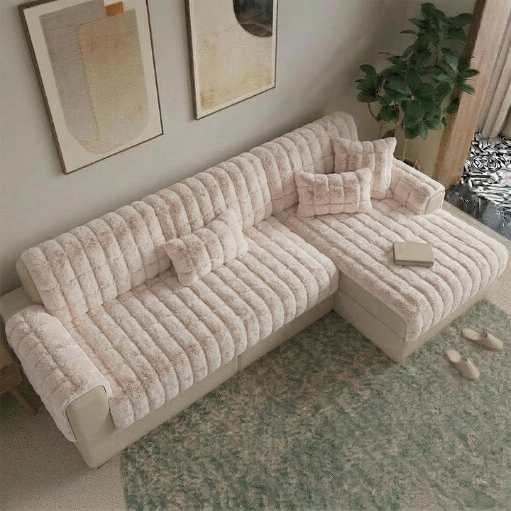 Water-resistant Fluffy Soft Furniture Protector Sectional Couch Cover-EverDry - Pawtique
