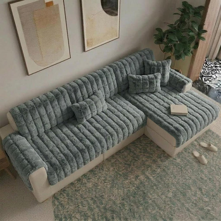 Water-resistant Fluffy Soft Furniture Protector Sectional Couch Cover-EverDry - Pawtique