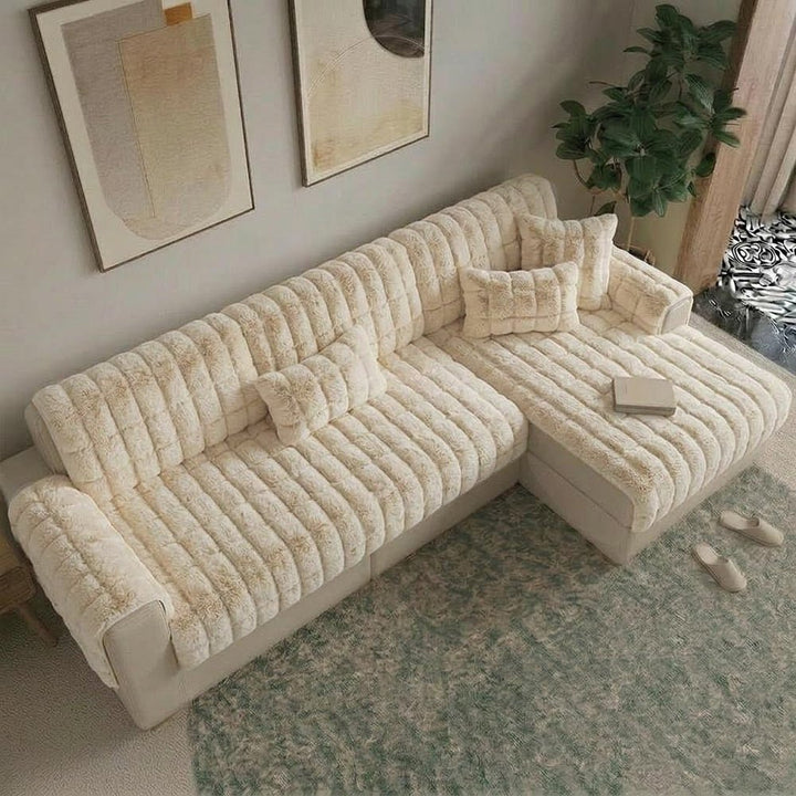 Water-resistant Fluffy Soft Furniture Protector Sectional Couch Cover-EverDry - Pawtique