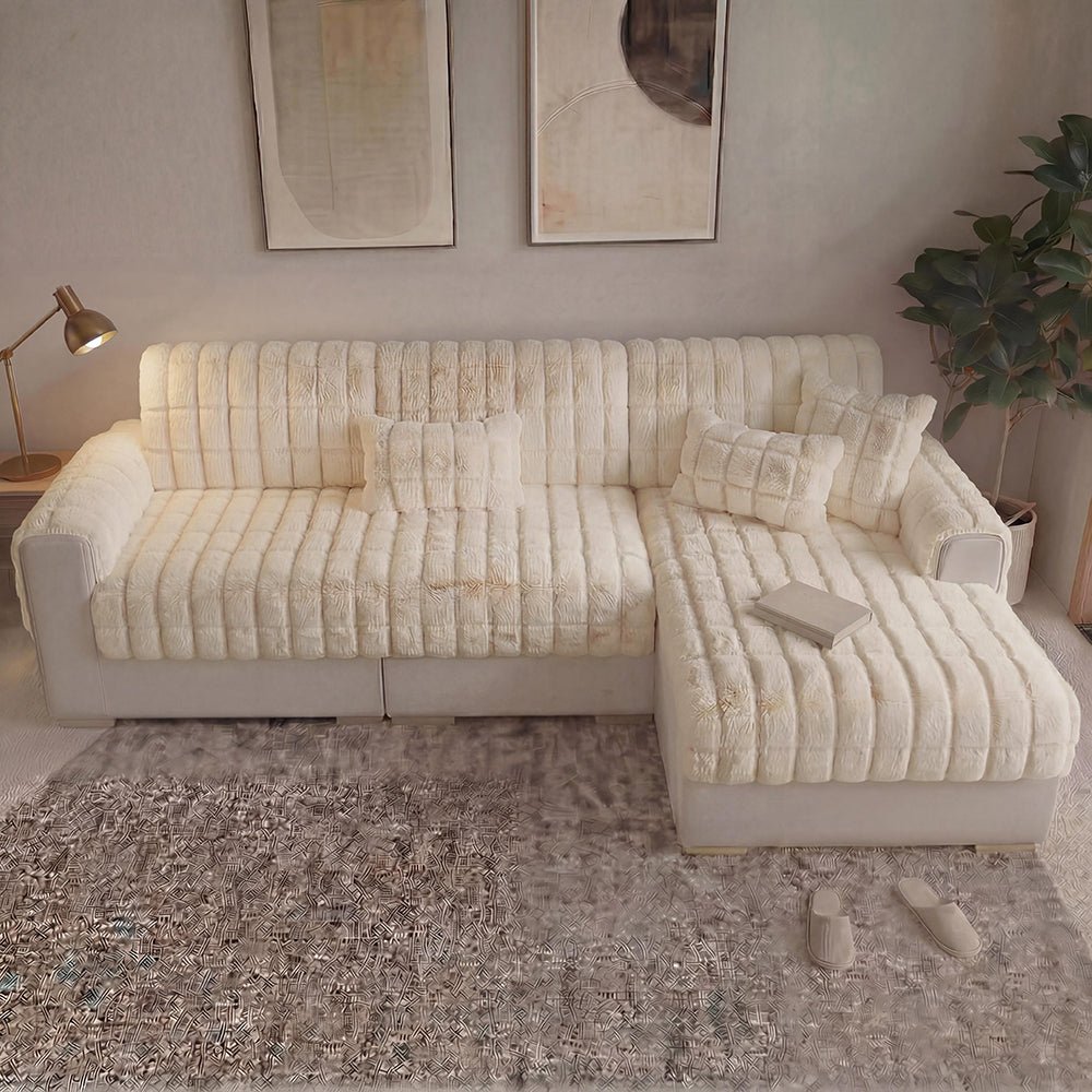 Water-resistant Fluffy Soft Furniture Protector Sectional Couch Cover-EverDry - Pawtique