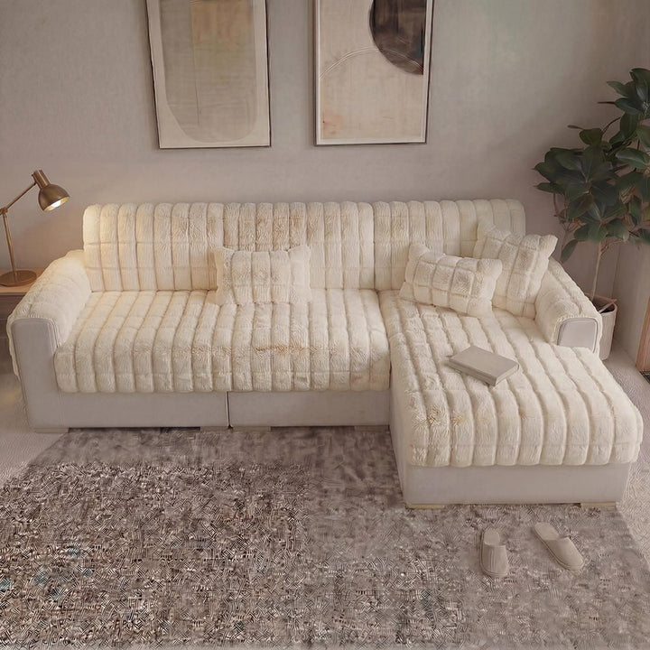Water-resistant Fluffy Soft Furniture Protector Sectional Couch Cover-EverDry - Pawtique