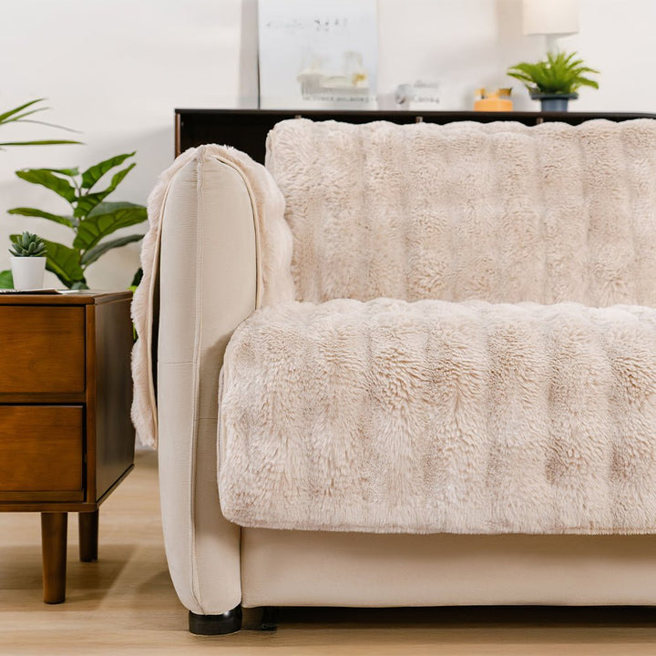Water-resistant Fluffy Soft Furniture Protector Sectional Couch Cover-EverDry - Pawtique