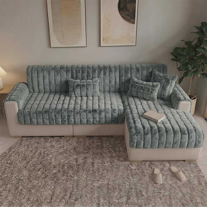 Water-resistant Fluffy Soft Furniture Protector Sectional Couch Cover-EverDry - Pawtique