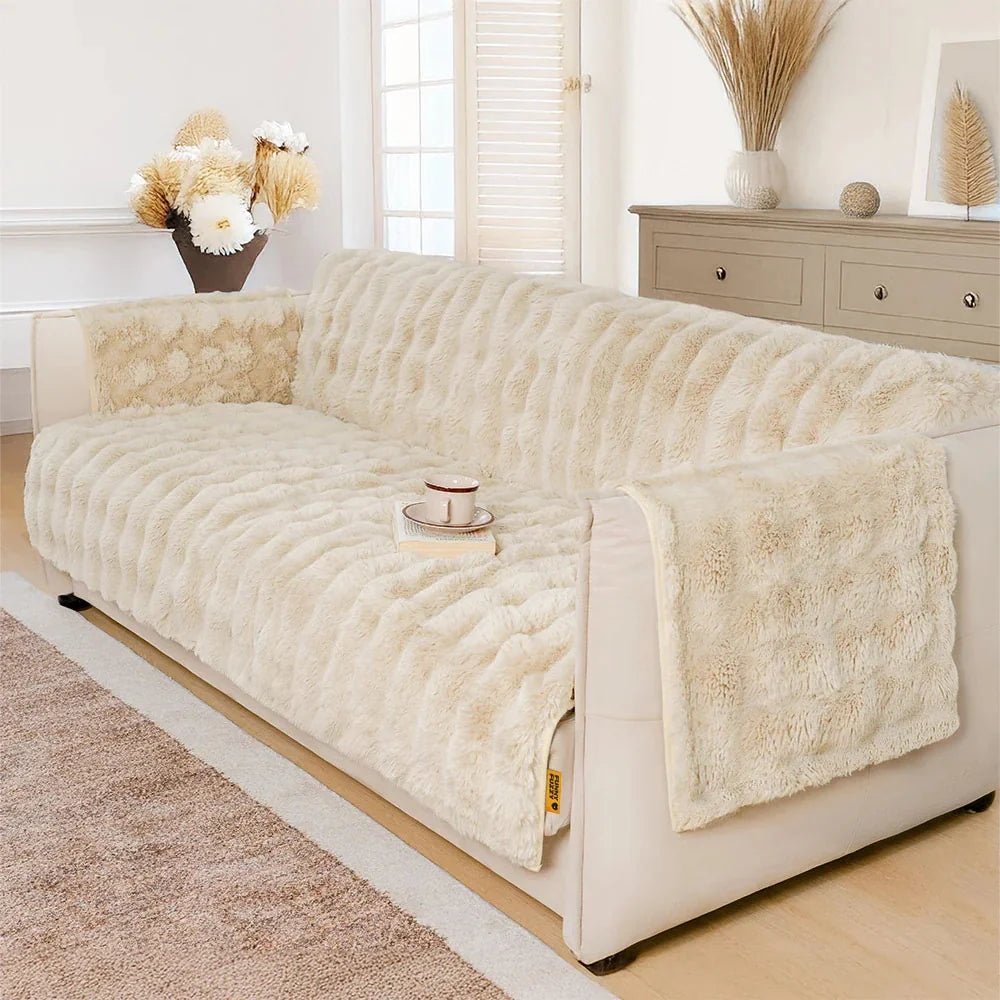 Water-resistant Fluffy Soft Furniture Protector Sectional Couch Cover-EverDry - Pawtique