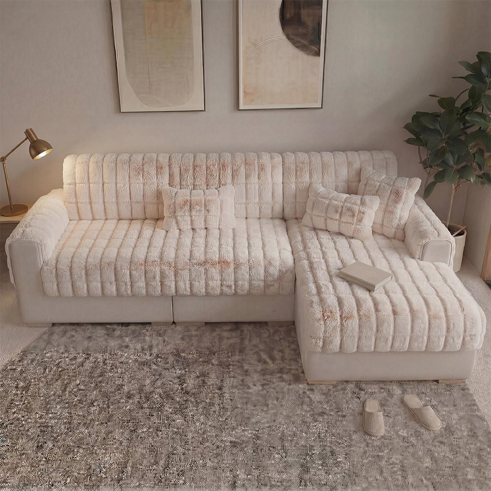 Water-resistant Fluffy Soft Furniture Protector Sectional Couch Cover-EverDry - Pawtique