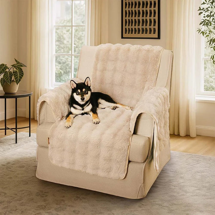 Water-resistant Fluffy Soft Furniture Protector Sectional Couch Cover-EverDry - Pawtique