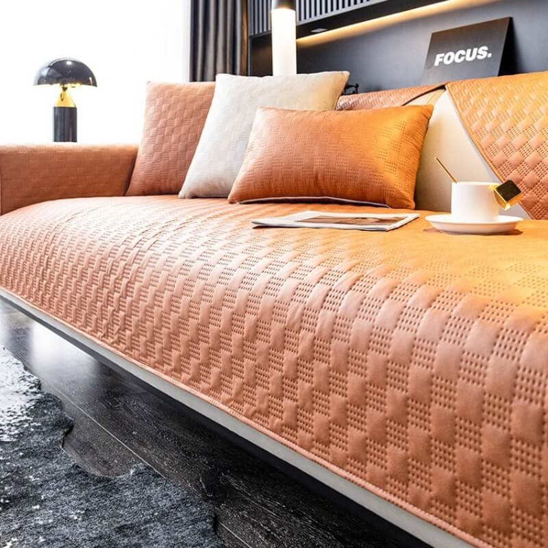 Water-resistant Leathaire Fabric Sofa Cover Furniture Protection Couch Cover - Pawtique