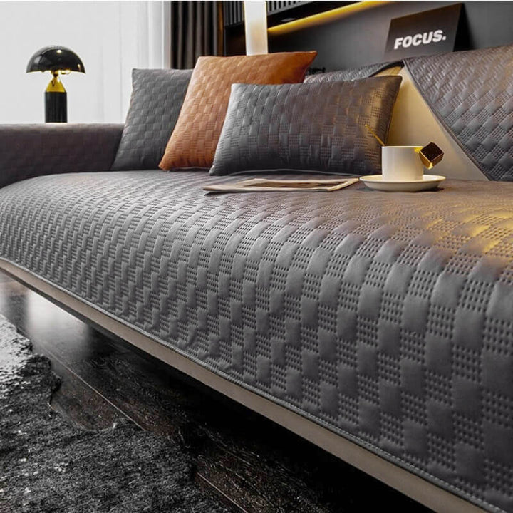 Water-resistant Leathaire Fabric Sofa Cover Furniture Protection Couch Cover - Pawtique