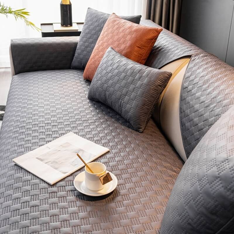 Water-resistant Leathaire Fabric Sofa Cover Furniture Protection Couch Cover - Pawtique