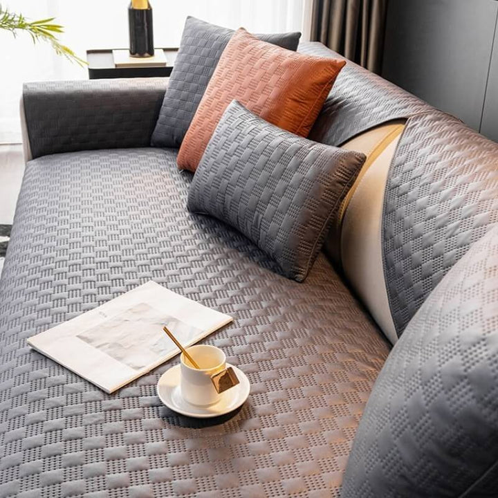 Water-resistant Leathaire Fabric Sofa Cover Furniture Protection Couch Cover - Pawtique