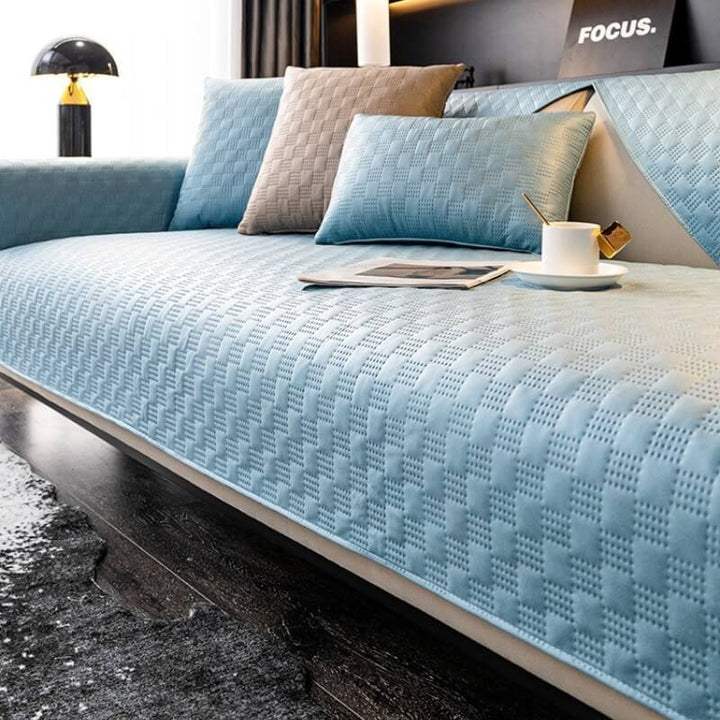 Water-resistant Leathaire Fabric Sofa Cover Furniture Protection Couch Cover - Pawtique