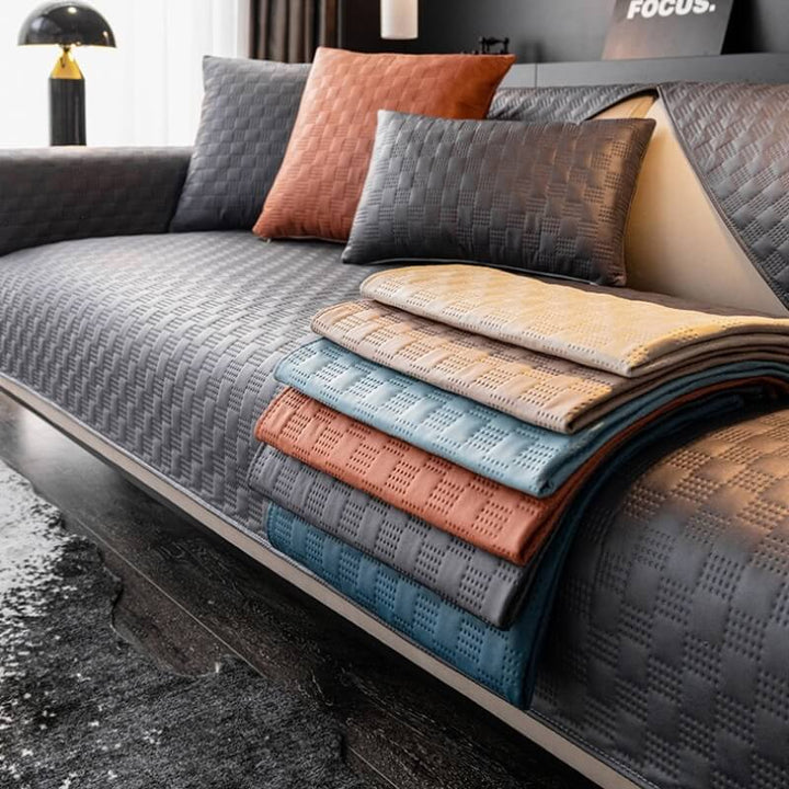 Water-resistant Leathaire Fabric Sofa Cover Furniture Protection Couch Cover - Pawtique