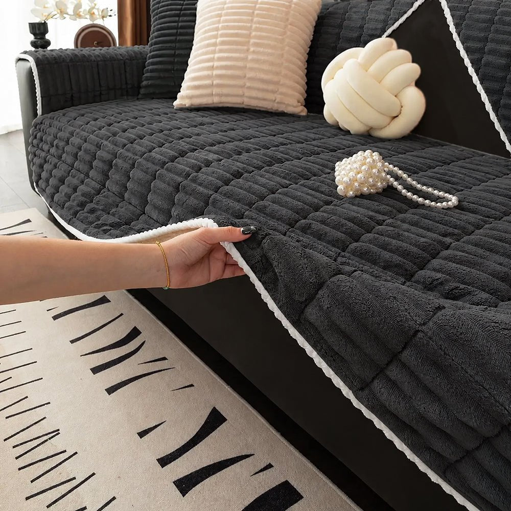 Waterproof Cozy Flannel Sofa Protection Non-Slip Couch Cover - Pawtique