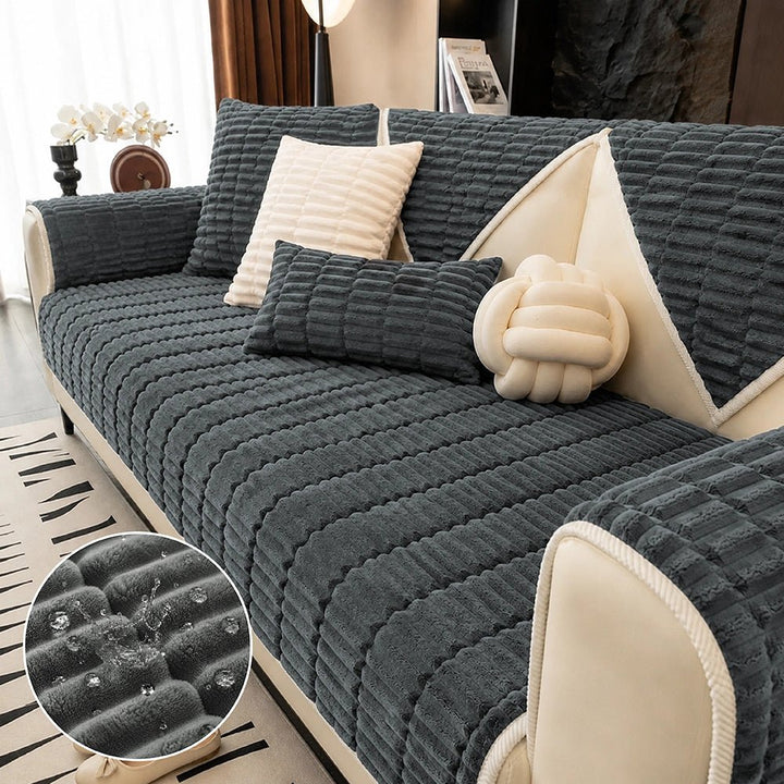 Waterproof Cozy Flannel Sofa Protection Non-Slip Couch Cover - Pawtique
