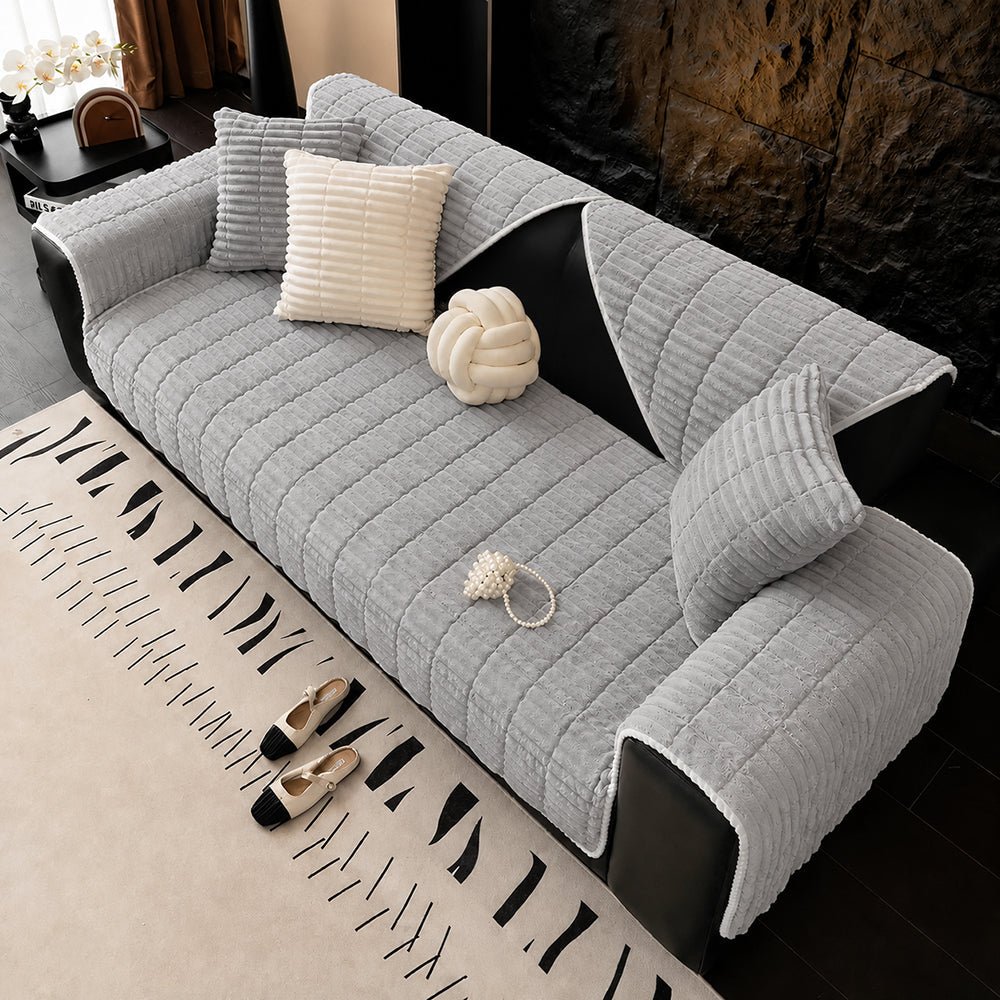 Waterproof Cozy Flannel Sofa Protection Non-Slip Couch Cover - Pawtique