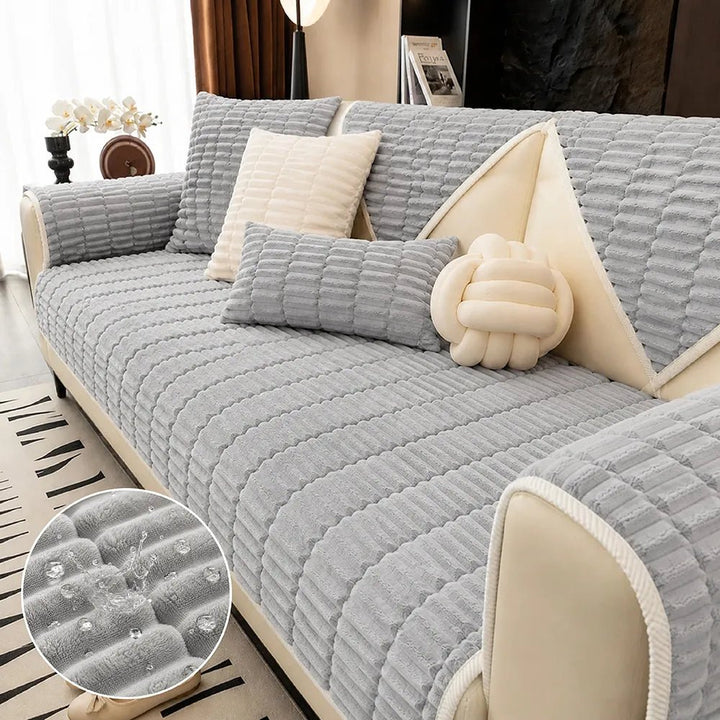 Waterproof Cozy Flannel Sofa Protection Non-Slip Couch Cover - Pawtique