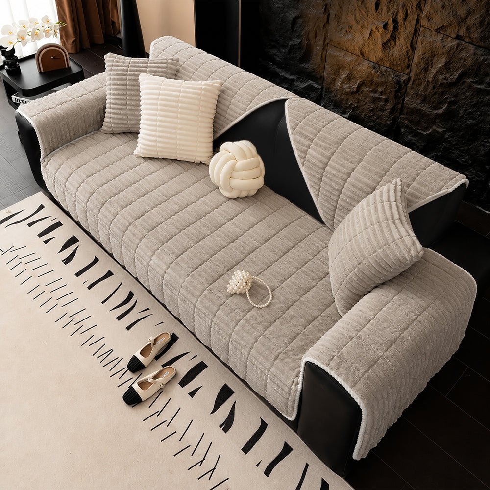 Waterproof Cozy Flannel Sofa Protection Non-Slip Couch Cover - Pawtique
