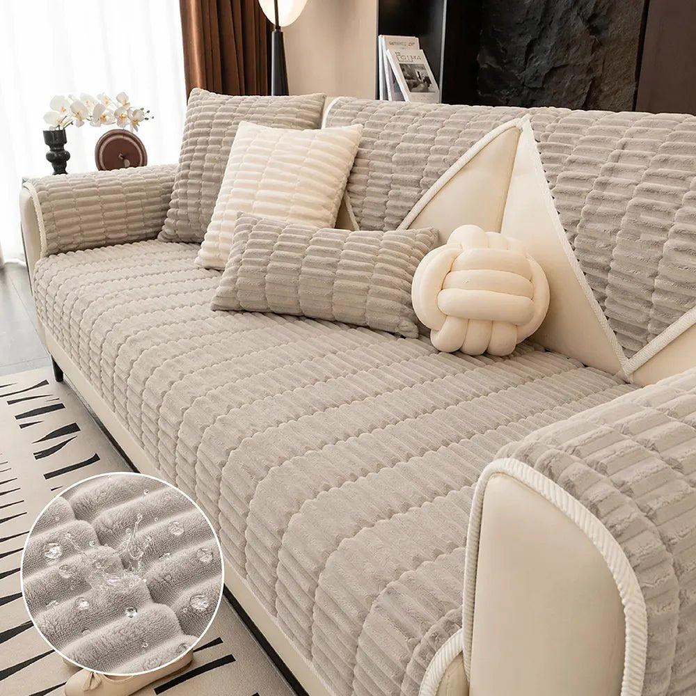 Waterproof Cozy Flannel Sofa Protection Non-Slip Couch Cover - Pawtique