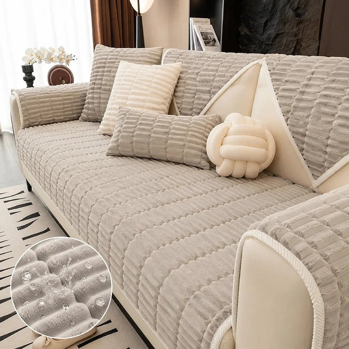 Waterproof Cozy Flannel Sofa Protection Non-Slip Couch Cover - Pawtique