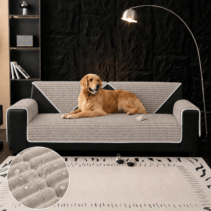 Waterproof Cozy Flannel Sofa Protection Non-Slip Couch Cover - Pawtique