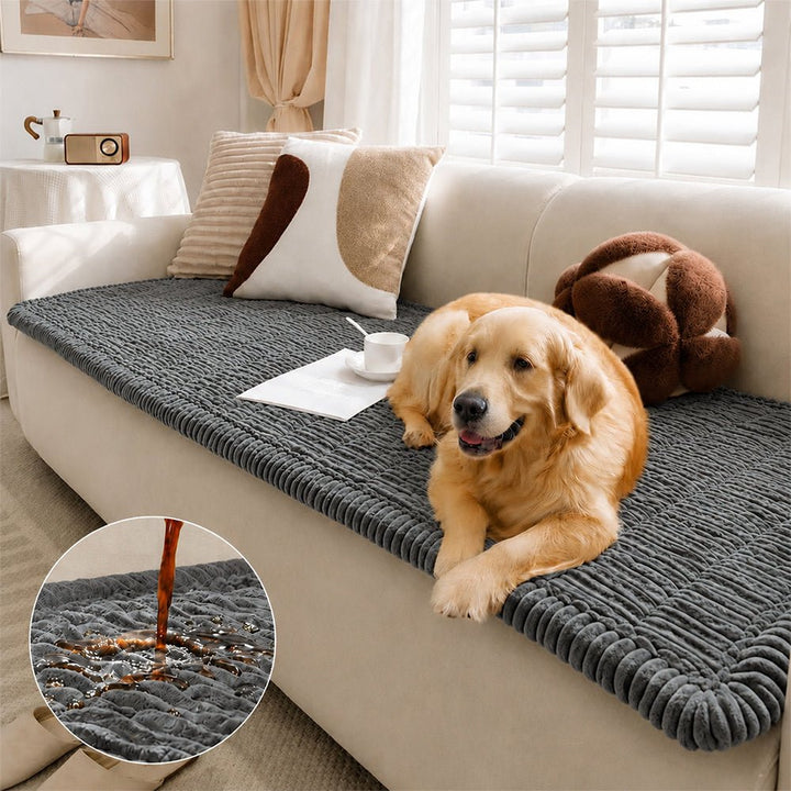 Waterproof Lazy Soft Flannel Breathable Pet Mat Non-slip Couch Cover - Pawtique