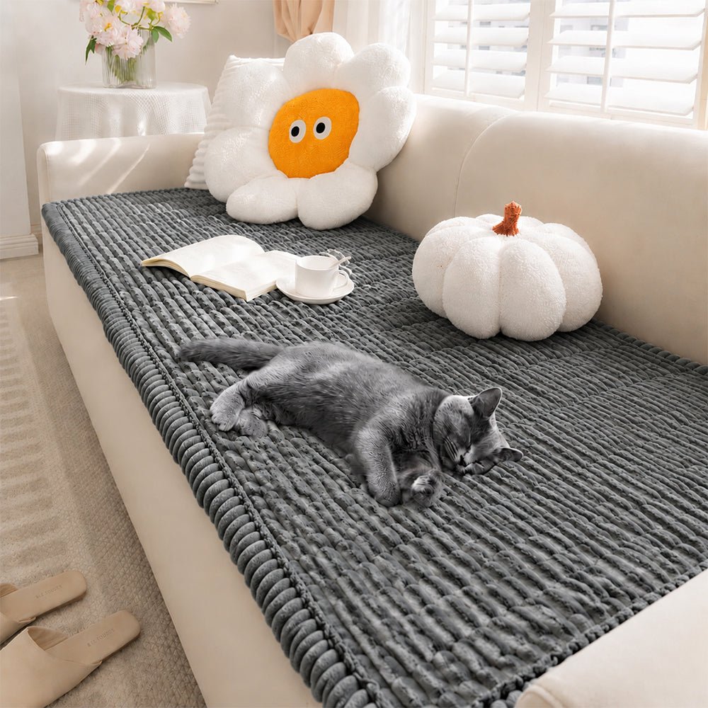 Waterproof Lazy Soft Flannel Breathable Pet Mat Non-slip Couch Cover - Pawtique