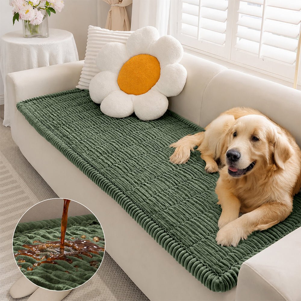 Waterproof Lazy Soft Flannel Breathable Pet Mat Non-slip Couch Cover - Pawtique
