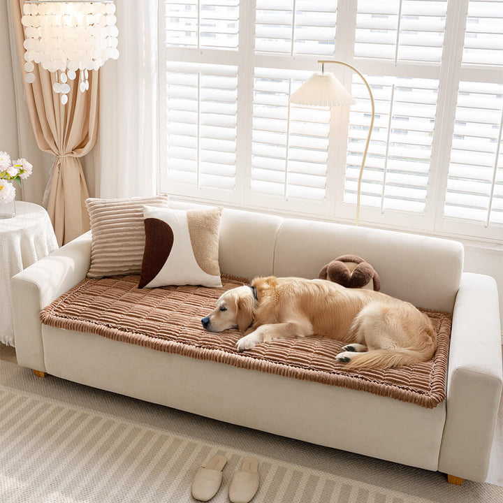 Waterproof Lazy Soft Flannel Breathable Pet Mat Non-slip Sectional Couch Cover - Pawtique