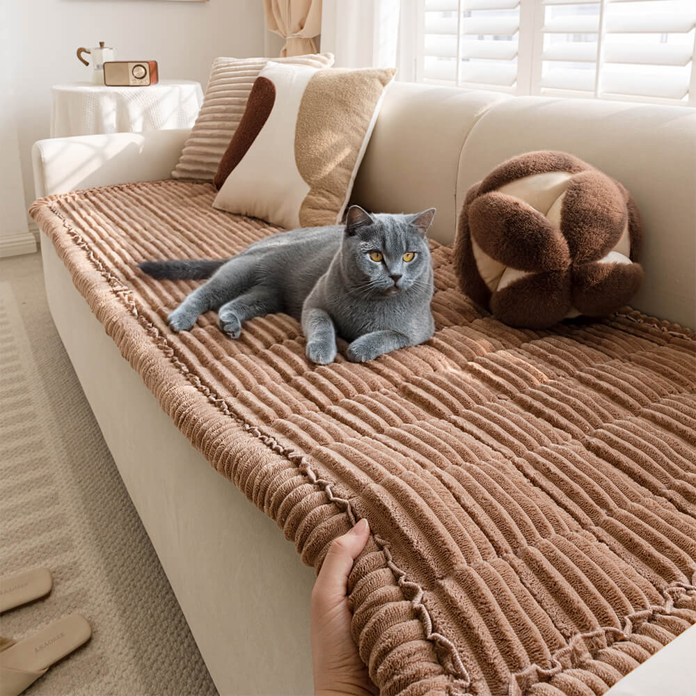 Waterproof Lazy Soft Flannel Breathable Pet Mat Non-slip Sectional Couch Cover - Pawtique