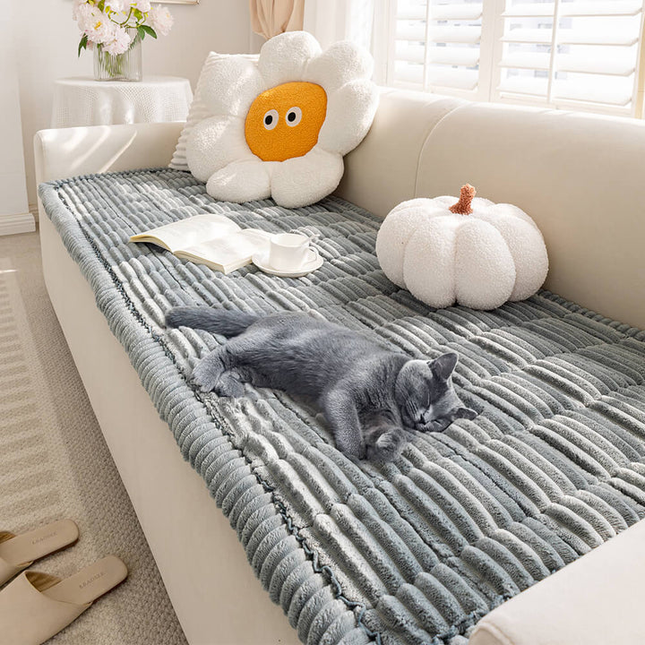 Waterproof Lazy Soft Flannel Breathable Pet Mat Non-slip Sectional Couch Cover - Pawtique