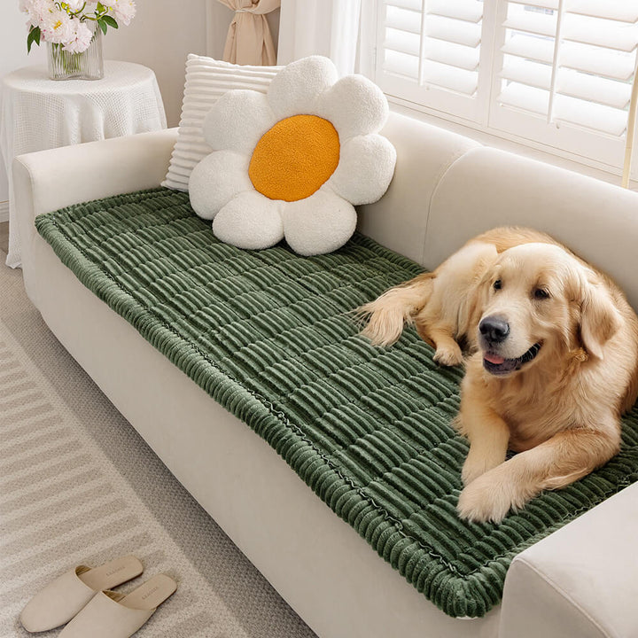 Waterproof Lazy Soft Flannel Breathable Pet Mat Non-slip Sectional Couch Cover - Pawtique