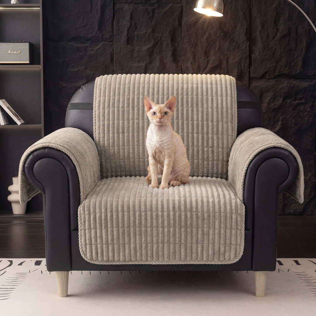 Waterproof One-Piece Cozy Flannel Sofa Protection Non-Slip Recliner Couch Covers - Pawtique