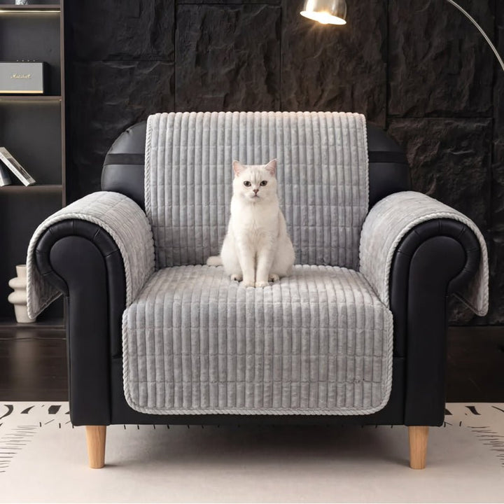Waterproof One-Piece Cozy Flannel Sofa Protection Non-Slip Recliner Couch Covers - Pawtique