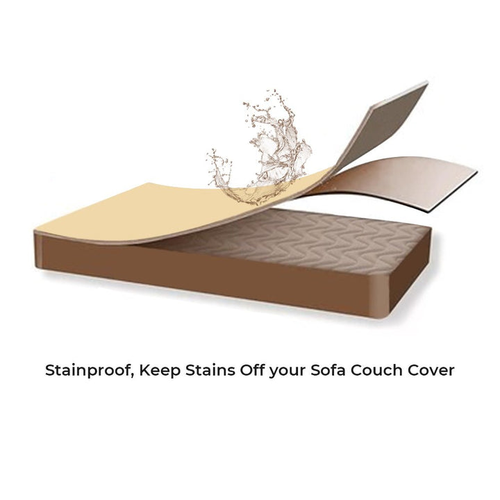 Waterproof Thick Fuzzy Faux Sherpa Fleece Non-Slip Couch Cover Protector - Pawtique