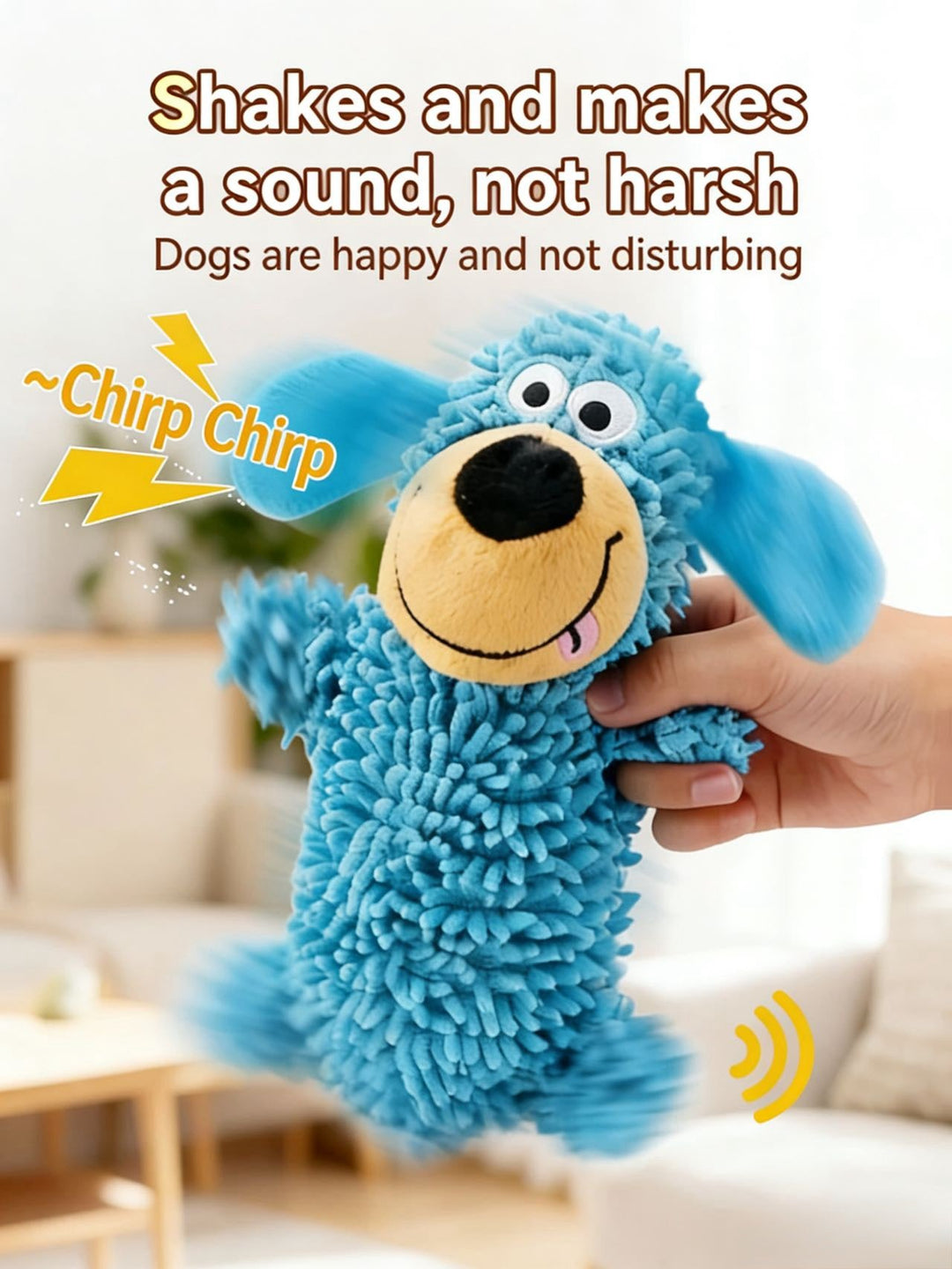 Weird - squeaking Mop Chenille Dog Toy – Playful &amp; Teeth - Friendly! - Pawtique
